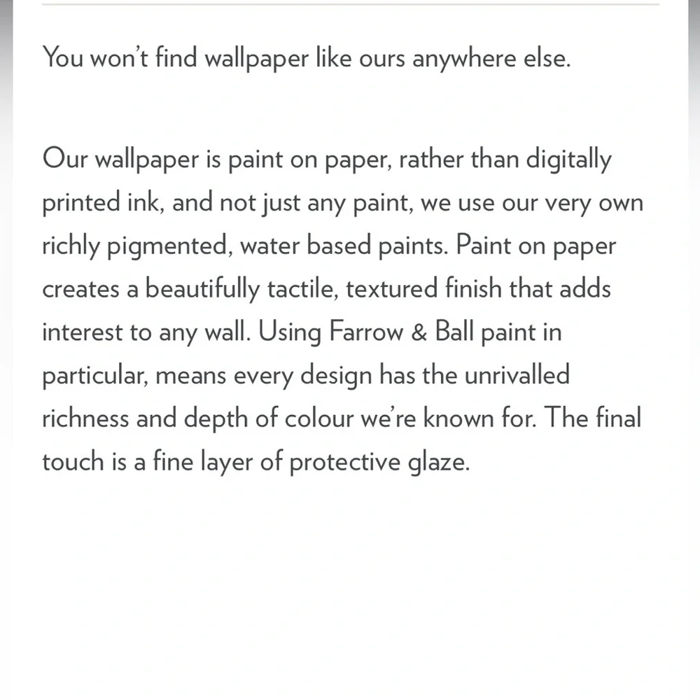 Anthropologie Farrow & Ball Helleborus Wallpaper NWT